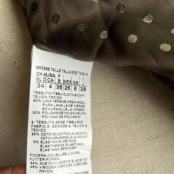 Max Mara weekend wool blend gray blazer size 4 - Picture 10 of 11